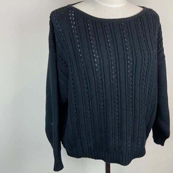 Point Sur Boxy Pointelle Sweater - Picture 2 of 7